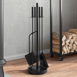 Sonata H Комплект инструменти за камина от 5 части 18x66 см стомана - за Камини, Комини и Печки на дърва