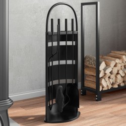 Sonata H Комплект инструменти за камина от 5 части 23x15x66 см стомана - за Камини, Комини и Печки на дърва