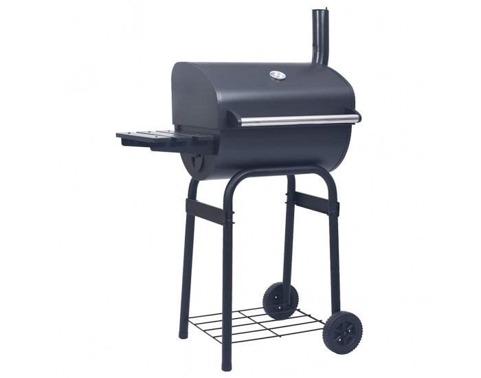 Sonata H Барбекю грил на дървени въглища с долен рафт, черно