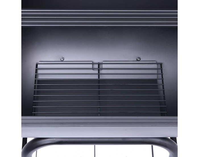 Sonata H Барбекю грил на дървени въглища с долен рафт, черно