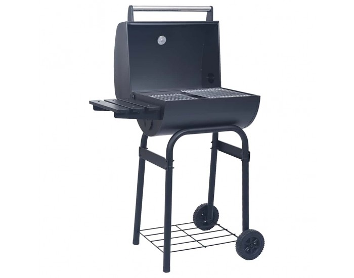 Sonata H Барбекю грил на дървени въглища с долен рафт, черно