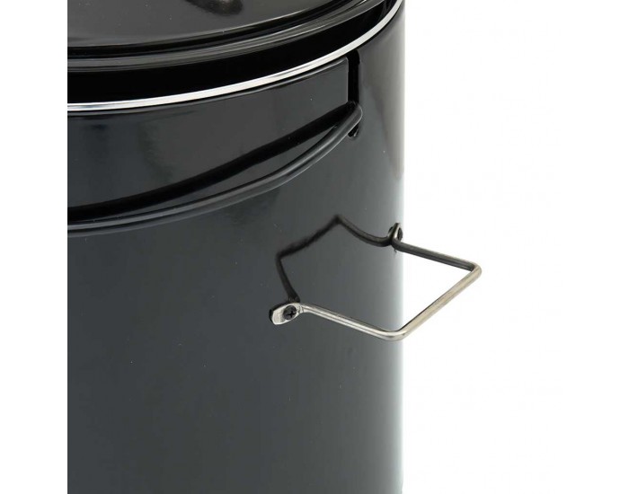 Sonata H Казан за гулаш с комин и капак, черен, емайлирана стомана