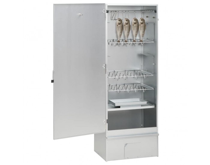 Sonata H BBQ опушвач с дървесен чипс 44,5x29x110 см поцинкована стомана Sonata H BBQ опушвач с дървесен чипс 44,5x29x110 см поцинкована стомана