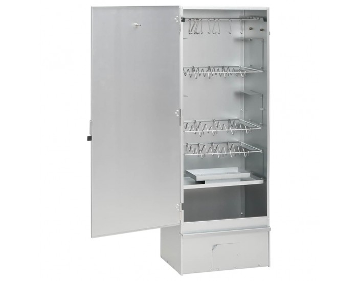Sonata H BBQ опушвач с дървесен чипс 44,5x29x110 см поцинкована стомана Sonata H BBQ опушвач с дървесен чипс 44,5x29x110 см поцинкована стомана