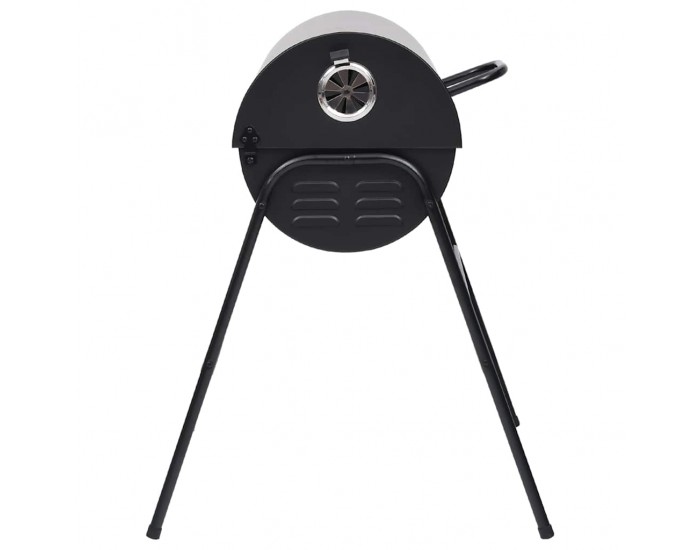 Sonata H Барел грил с 2 решетки за готвене, черен, 80x95x90 см, стомана