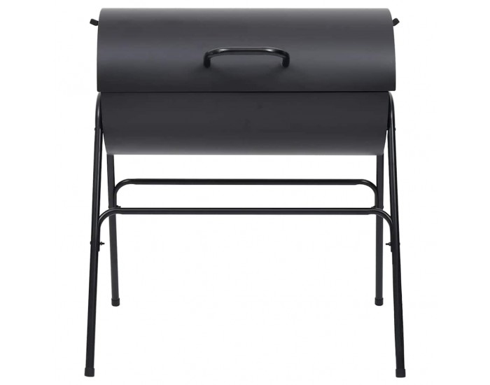 Sonata H Барел грил с 2 решетки за готвене, черен, 80x95x90 см, стомана