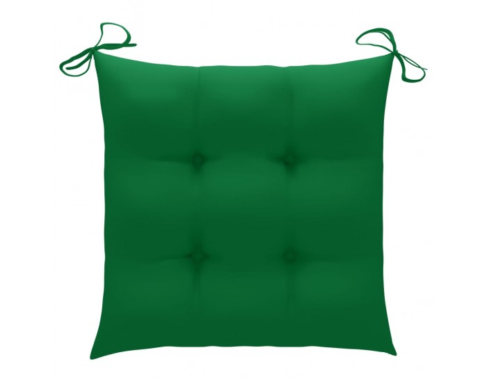 Sonata H Градински трапезни столове, 3 бр, с възглавници, акация масив