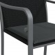 Sonata H Градински стол с възглавници 6 бр черни 56x59x84 см полиратан