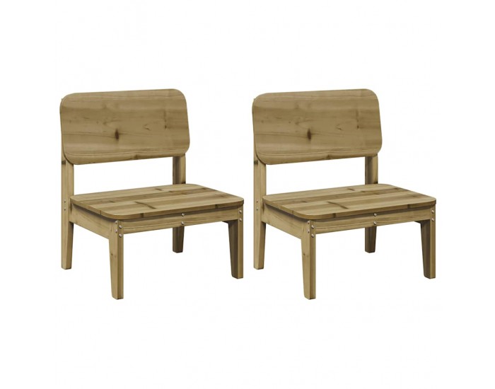 Sonata H Градински столове 2 бр. 60x52,5x72 cm Импрегнирано дърво Бор Sonata H Градински столове 2 бр. 60x52,5x72 cm Импрегнирано дърво Бор