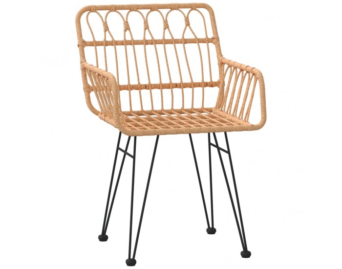 Sonata H Градински столове 2 бр с подлакътник 56x64x80 см PE ратан