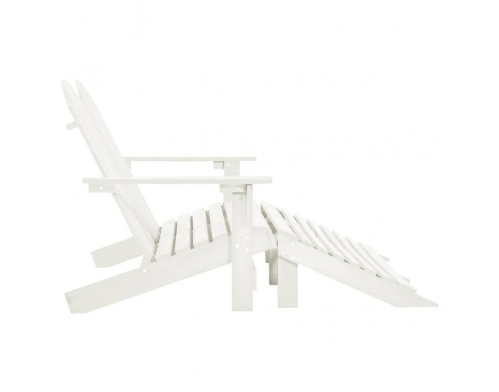 Sonata H 2-местен градински стол/табуретка Адирондак, чам, бял
