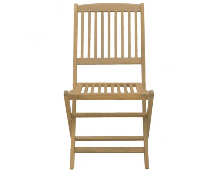 Sonata H Сгъваеми градински столове 2 бр 57x48,5x90 см акация масив