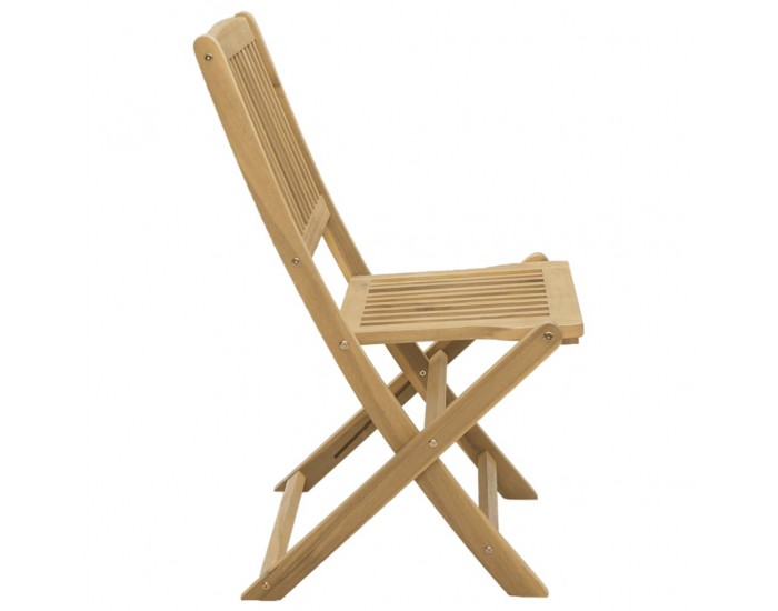Sonata H Сгъваеми градински столове 2 бр 57x48,5x90 см акация масив