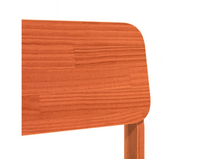 Sonata H Градински стол Wax Brown 60x52,5x72 cm масивна дървесина бор