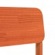 Sonata H Градински стол Wax Brown 60x52,5x72 cm масивна дървесина бор