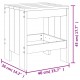 Sonata H Градински табуретки 2 бр меденокафяви 40x36x45 см бор масив