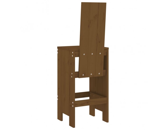 Sonata H Бар табуретки 2 бр меденокафяви 40x42x120 см бор масив