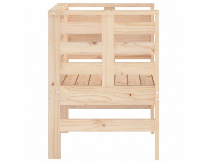 Sonata H Градински столове 2 бр меденокафяви 61,5x53x71 см бор масив