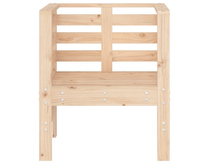 Sonata H Градински столове 2 бр меденокафяви 61,5x53x71 см бор масив