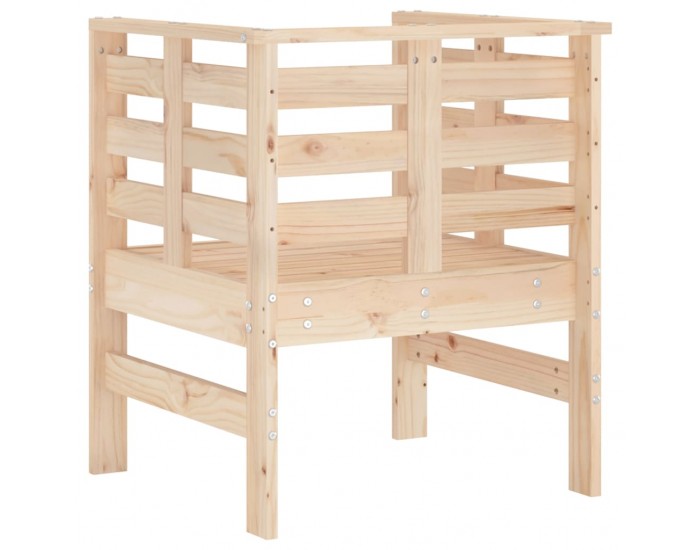 Sonata H Градински столове 2 бр меденокафяви 61,5x53x71 см бор масив