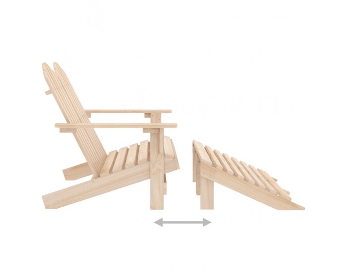 Sonata H 2-местен градински стол/табуретка Адирондак, чам