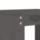 Sonata H Градински табуретки 2 бр сиви 40x36x45 см борово дърво масив