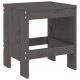 Sonata H Градински табуретки 2 бр сиви 40x36x45 см борово дърво масив