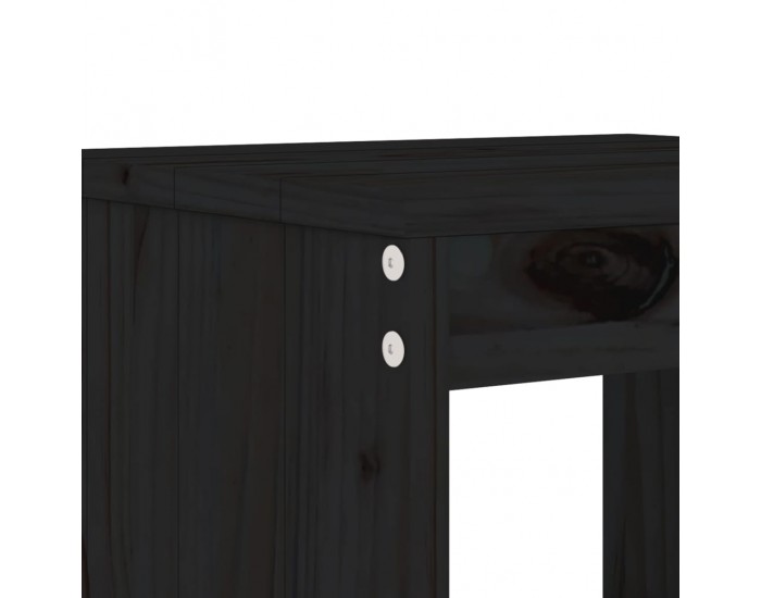 Sonata H Бар табуретки 2 бр черни 40x36x75 см борово дърво масив Sonata H Бар табуретки 2 бр черни 40x36x75 см борово дърво масив