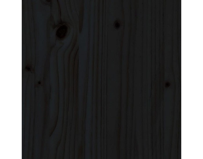 Sonata H Бар табуретки 2 бр черни 40x48,5x115,5 см борово дърво масив