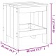 Sonata H Градински табуретки 2 бр черни 40x36x45 см борово дърво масив