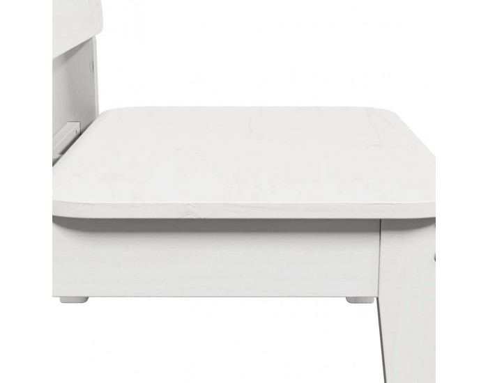 Sonata H Градински столове 2 бр. бели 60x52,5x72cm масивна дървесина бор Sonata H Градински столове 2 бр. бели 60x52,5x72cm масивна дървесина бор