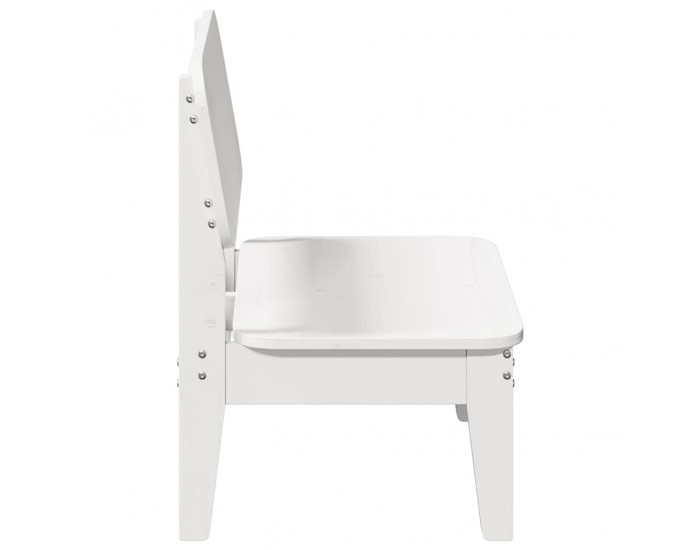 Sonata H Градински столове 2 бр. бели 60x52,5x72cm масивна дървесина бор Sonata H Градински столове 2 бр. бели 60x52,5x72cm масивна дървесина бор