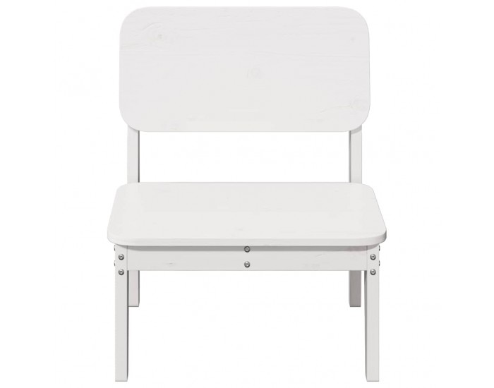 Sonata H Градински столове 2 бр. бели 60x52,5x72cm масивна дървесина бор Sonata H Градински столове 2 бр. бели 60x52,5x72cm масивна дървесина бор