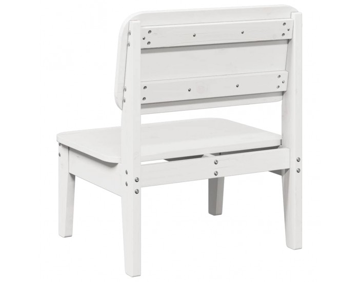 Sonata H Градински столове 2 бр. бели 60x52,5x72cm масивна дървесина бор Sonata H Градински столове 2 бр. бели 60x52,5x72cm масивна дървесина бор