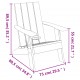 Sonata H Градински стол Адирондак светлокафяв 75x88,5x89,5 см PP Sonata H Градински стол Адирондак светлокафяв 75x88,5x89,5 см PP