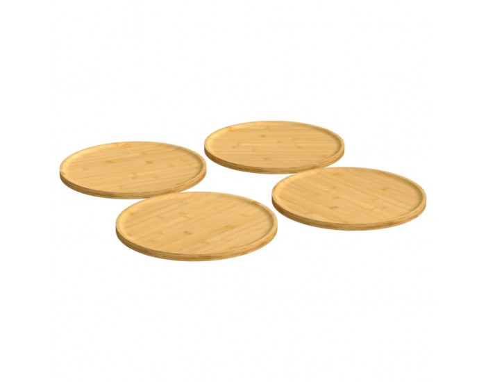 Sonata H Чинии за пица 4 бр Ø32x1,5 см бамбук