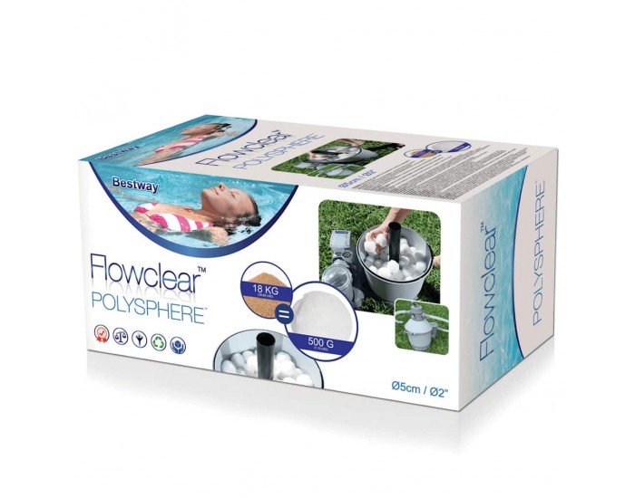 Bestway Филтърни топки за басейни Flowclear Polysphere 500 г 58475 Bestway Филтърни топки за басейни Flowclear Polysphere 500 г 58475