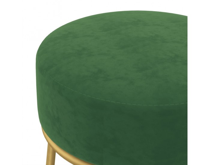 Sonata H Кръгъл хокер, зелен, кадифе
