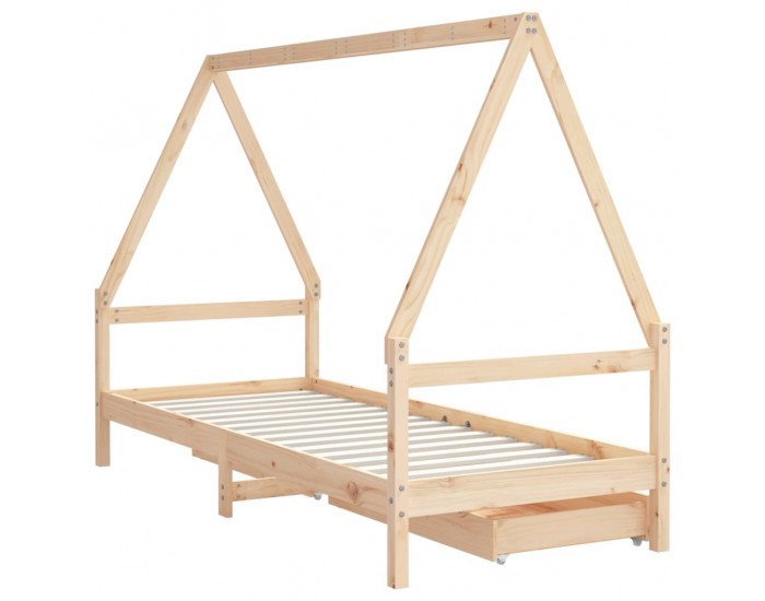 Sonata H Детска рамка за легло с чекмеджета, 90x190 см, бор масив