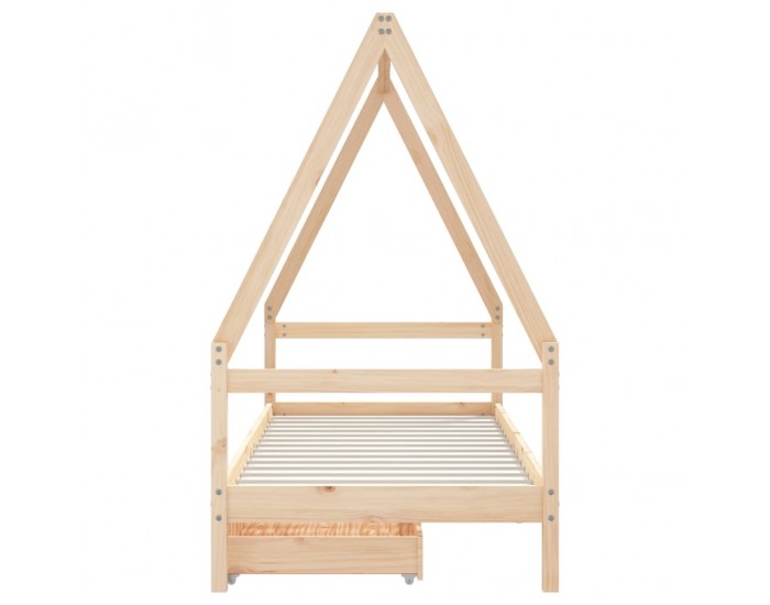 Sonata H Детска рамка за легло с чекмеджета, 90x190 см, бор масив