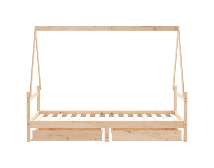 Sonata H Детска рамка за легло с чекмеджета, 90x190 см, бор масив