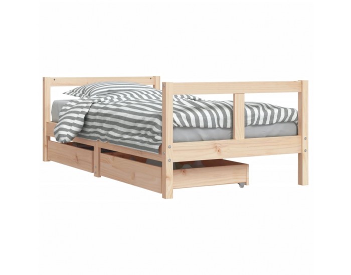 Sonata H Рамка за детско легло с чекмеджета 80x160 см бор масив