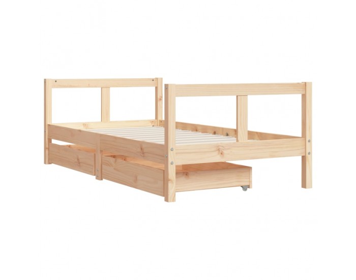 Sonata H Рамка за детско легло с чекмеджета 80x160 см бор масив