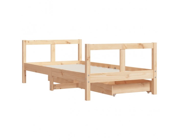 Sonata H Рамка за детско легло с чекмеджета 80x160 см бор масив