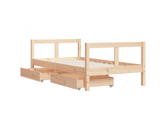 Sonata H Рамка за детско легло с чекмеджета 80x160 см бор масив