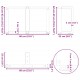 Sonata H Крака за холна маса T-образна 2 бр. естествена 60x25x(42-43) см Sonata H Крака за холна маса T-образна 2 бр. естествена 60x25x(42-43) см
