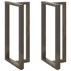 Sonata H Крака за бар маса T-образна 2 бр. естествена 60x35x(110-111) см - Маси