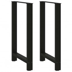 Sonata H Крака за бар маса черни 2 бр. 60x(100-101) cm стомана - Маси