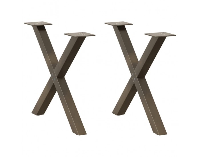 Sonata H Крака за холна маса X-образна 2 бр. естествена 50x(42-43) см