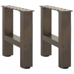 Sonata H Крака за масичка за кафе 2 бр естествена 30x(30-31) см стомана - Маси